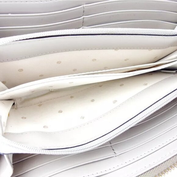 kate spade length leather used D2106 press purse python-tone beige type - Picture 7 of 16